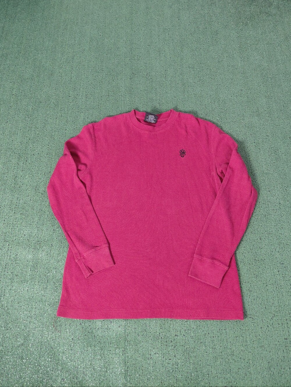 VINTAGE 2003 Southpole Red Waffle Knit Thermal Long Sleeve Y2K Sz XL